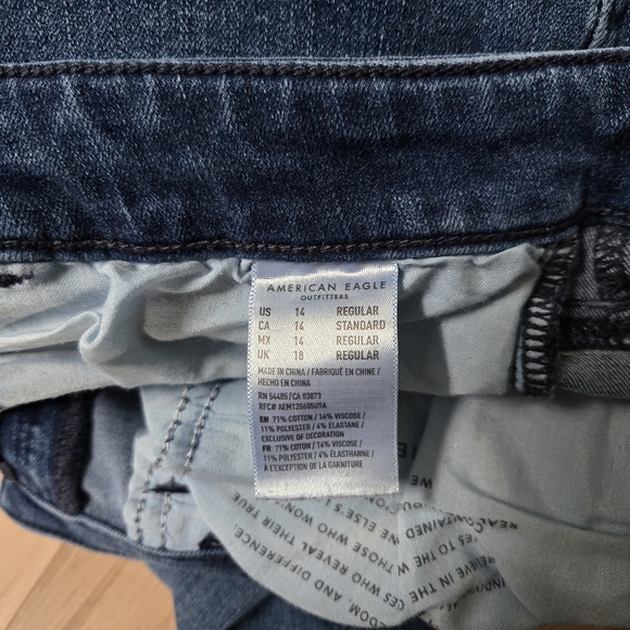 American Eagle Super Stretch Hi-rise Jegging Women's Size 14 - Picture 6 of 8